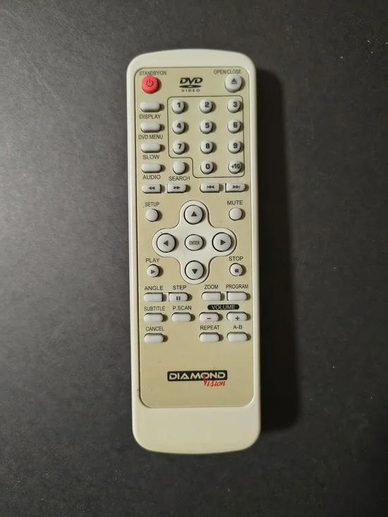 Beige DVD Remote Control - Picture 1 of 4